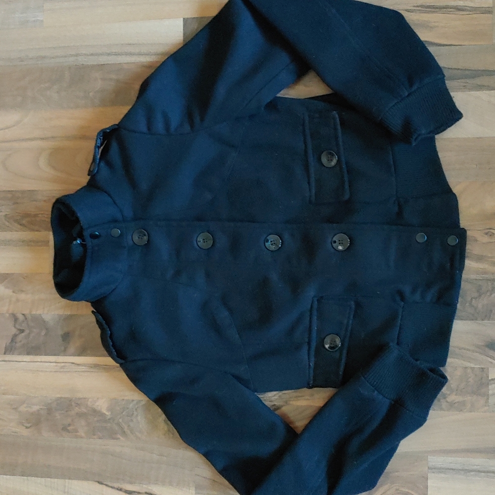 Wool Blend Bomber Jacket Juniors Medium
